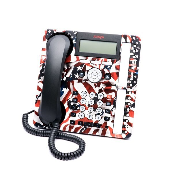 A1416/1616 Cover-Patriot, Desk Phone Designs, Mfr#: A1416WHT36P797B
